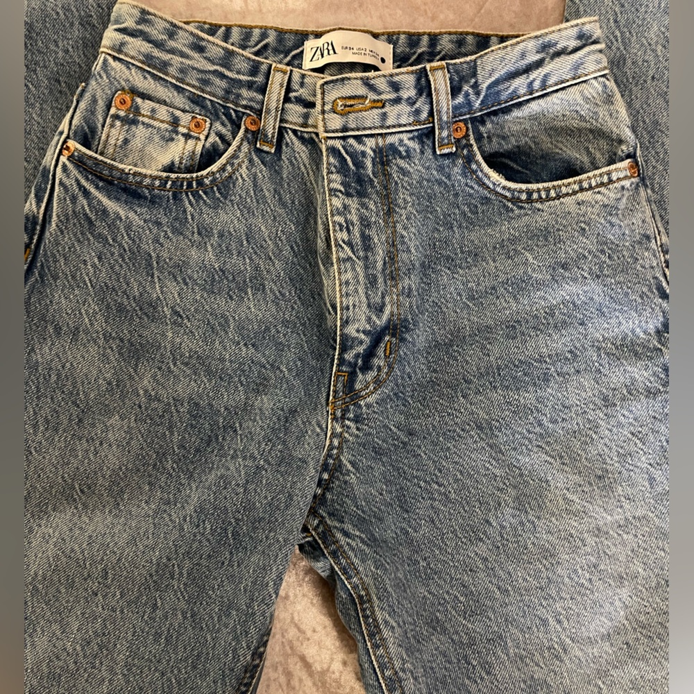 Zara Split Hem Jeans